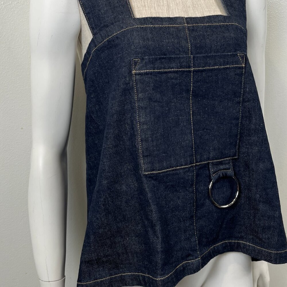 SOLD / FLORA ANIMALIA DENIM  APRON TOP - Picture 3 of 10